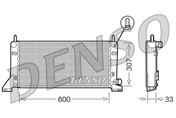 Kühler, Motorkühlung Denso DRM10020 von Denso