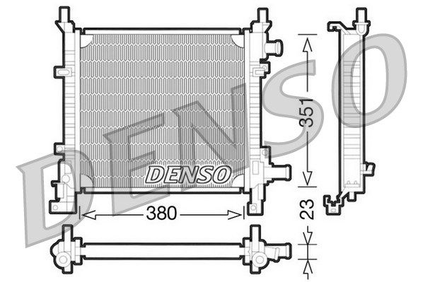 Kühler, Motorkühlung Denso DRM10061 von Denso