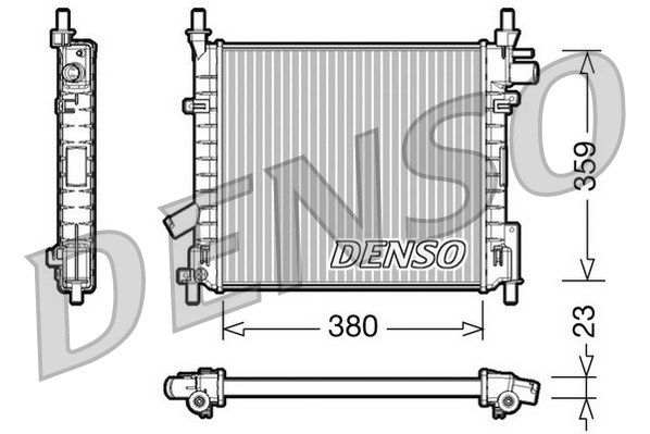 Kühler, Motorkühlung Denso DRM10062 von Denso