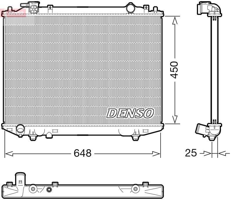 Kühler, Motorkühlung Denso DRM10117 von Denso