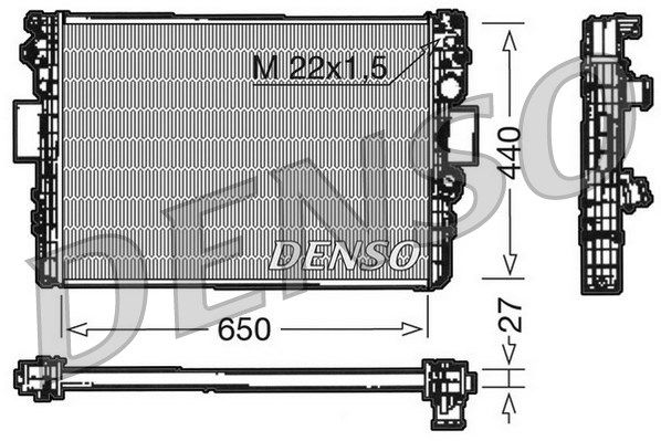 Kühler, Motorkühlung Denso DRM12003 von Denso