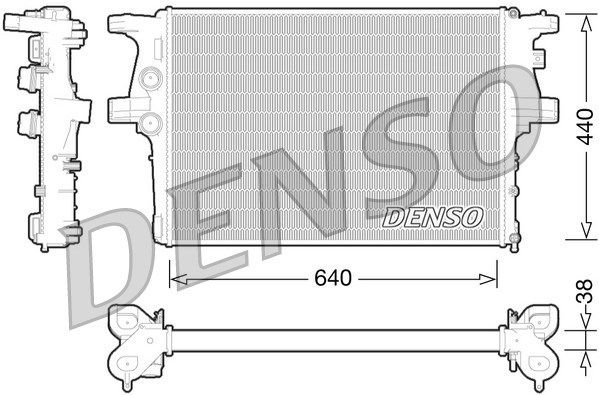 Kühler, Motorkühlung Denso DRM12008 von Denso