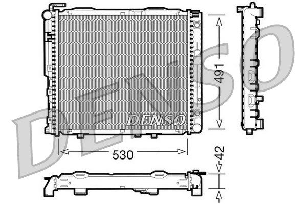 Kühler, Motorkühlung Denso DRM17037 von Denso