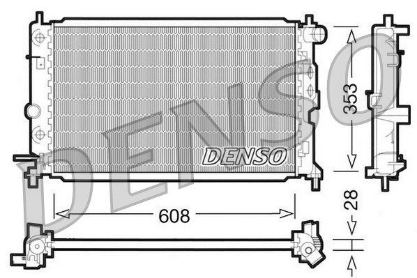 Kühler, Motorkühlung Denso DRM20026 von Denso