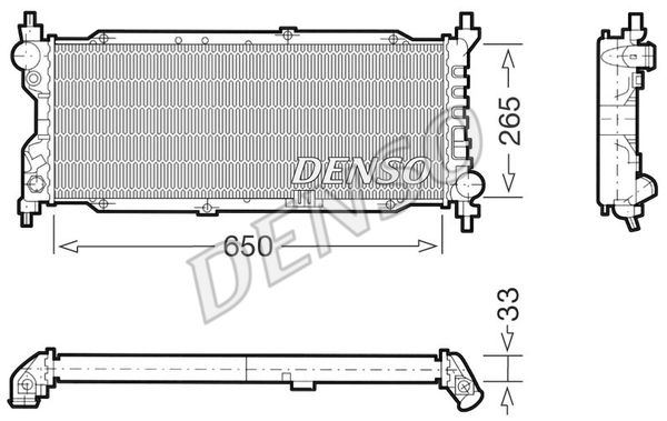 Kühler, Motorkühlung Denso DRM20036 von Denso