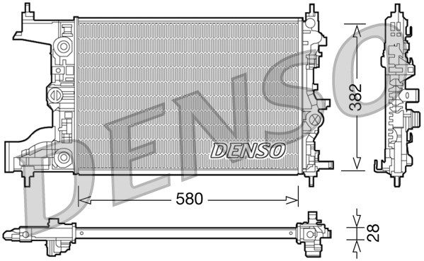 Kühler, Motorkühlung Denso DRM20097 von Denso