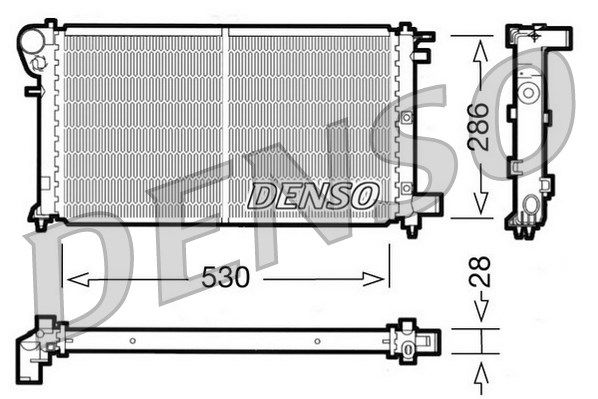 Kühler, Motorkühlung Denso DRM21004 von Denso