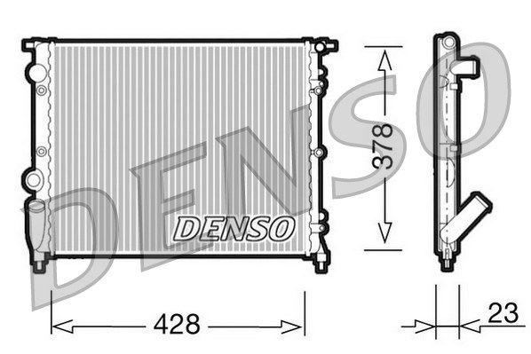 Kühler, Motorkühlung Denso DRM23001 von Denso