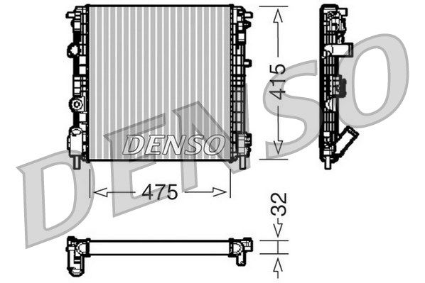 Kühler, Motorkühlung Denso DRM23015 von Denso