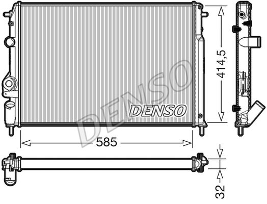 Kühler, Motorkühlung Denso DRM23034 von Denso