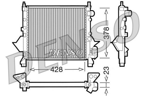 Kühler, Motorkühlung Denso DRM23080 von Denso