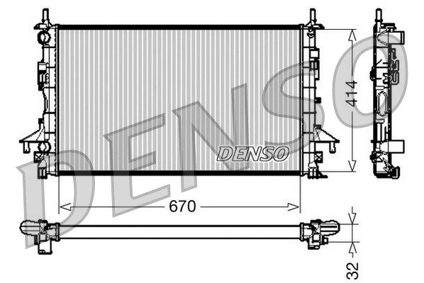 Kühler, Motorkühlung Denso DRM23084 von Denso