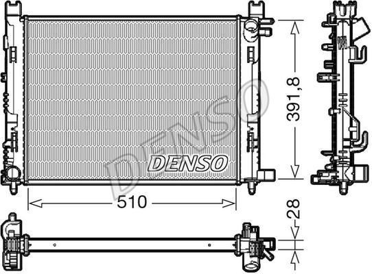 Kühler, Motorkühlung Denso DRM23109 von Denso