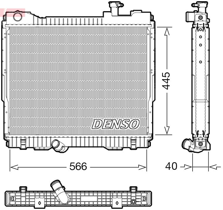 Kühler, Motorkühlung Denso DRM23119 von Denso