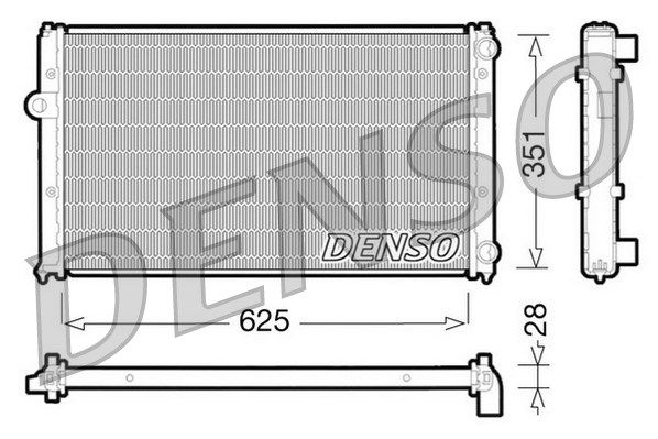 Kühler, Motorkühlung Denso DRM26001 von Denso