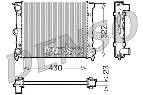 Kühler, Motorkühlung Denso DRM32022 von Denso