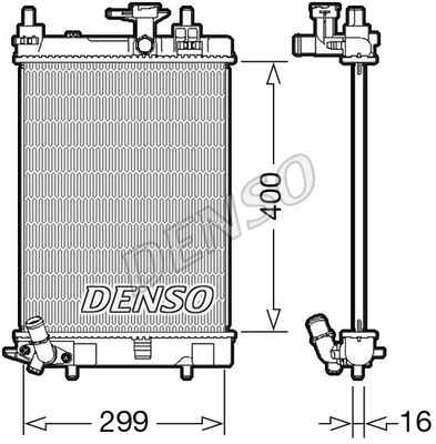 Kühler, Motorkühlung Denso DRM35003 von Denso