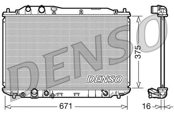 Kühler, Motorkühlung Denso DRM40018 von Denso