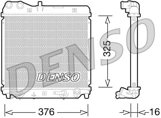 Kühler, Motorkühlung Denso DRM40026 von Denso