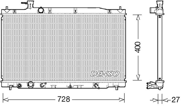 Kühler, Motorkühlung Denso DRM40033 von Denso