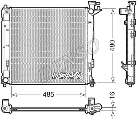 Kühler, Motorkühlung Denso DRM41008 von Denso