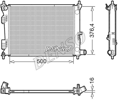 Kühler, Motorkühlung Denso DRM41017 von Denso