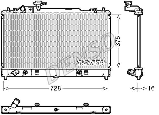 Kühler, Motorkühlung Denso DRM44029 von Denso