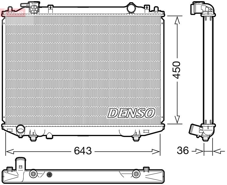 Kühler, Motorkühlung Denso DRM44047 von Denso