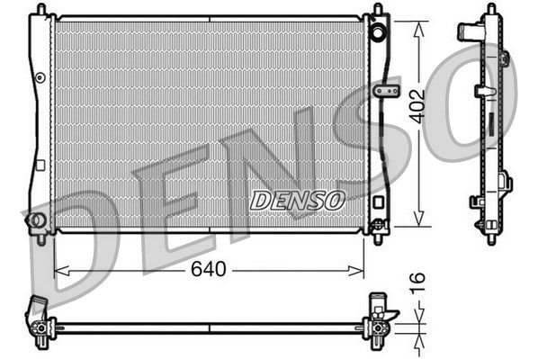 Kühler, Motorkühlung Denso DRM45009 von Denso