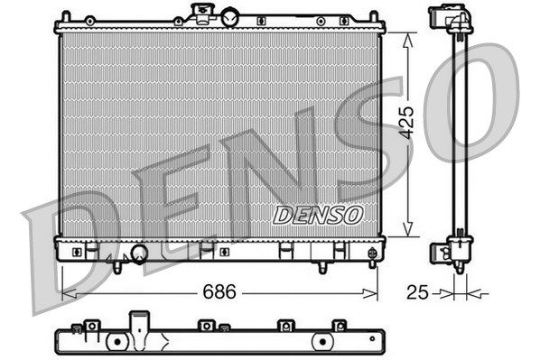 Kühler, Motorkühlung Denso DRM45028 von Denso