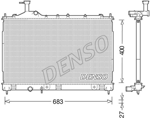 Kühler, Motorkühlung Denso DRM45038 von Denso