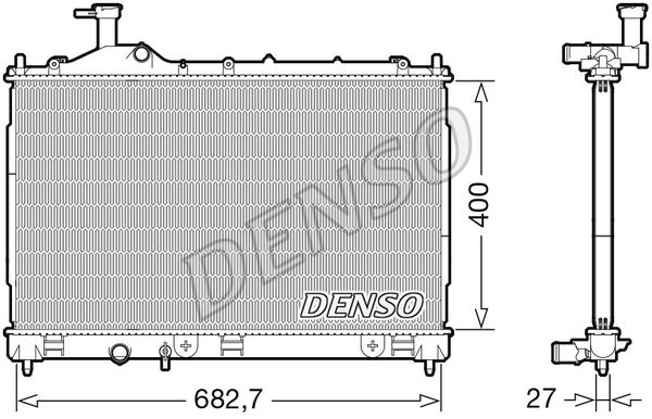 Kühler, Motorkühlung Denso DRM45042 von Denso