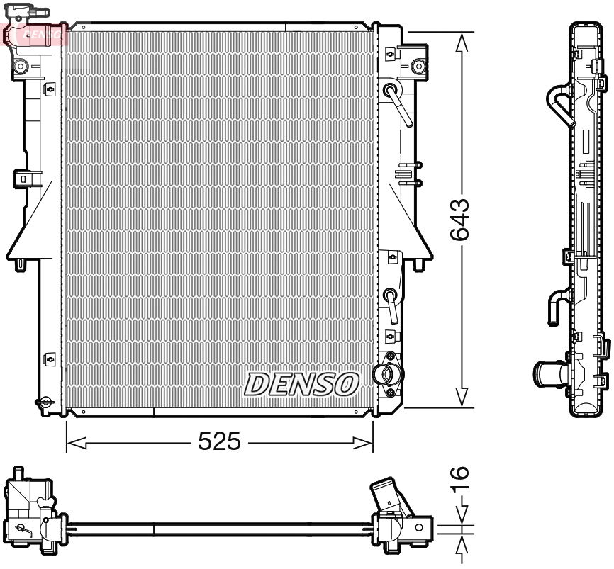 Kühler, Motorkühlung Denso DRM45055 von Denso