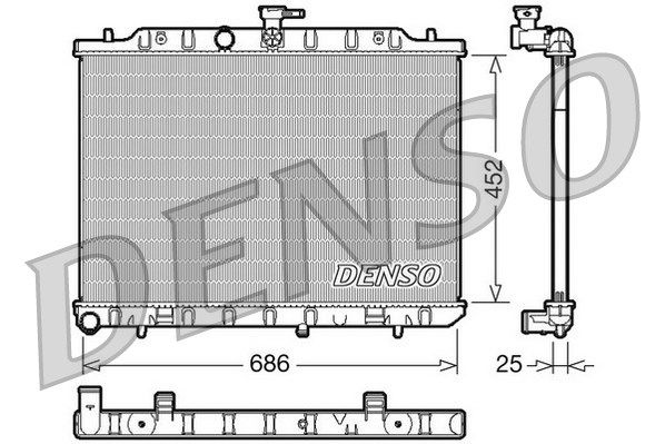 Kühler, Motorkühlung Denso DRM46007 von Denso