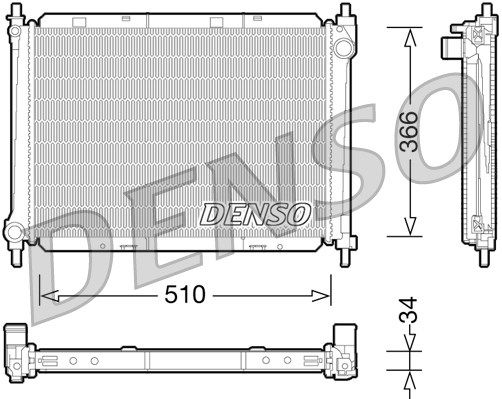 Kühler, Motorkühlung Denso DRM46037 von Denso