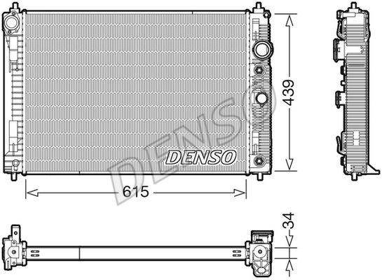 Kühler, Motorkühlung Denso DRM46045 von Denso