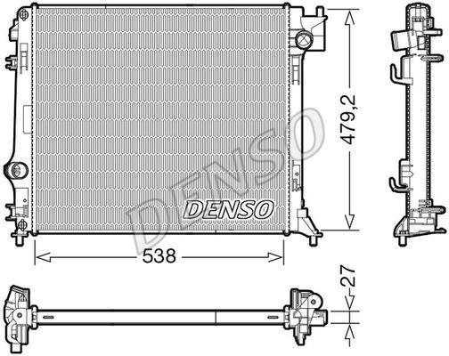 Kühler, Motorkühlung Denso DRM46064 von Denso