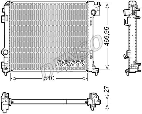 Kühler, Motorkühlung Denso DRM46065 von Denso