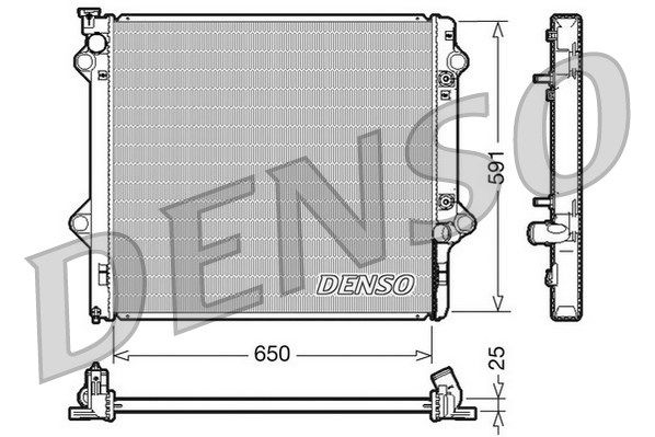 Kühler, Motorkühlung Denso DRM50046 von Denso