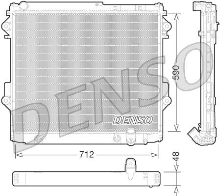 Kühler, Motorkühlung Denso DRM50075 von Denso