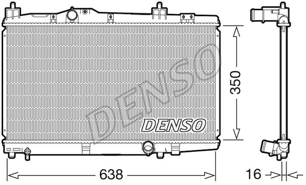 Kühler, Motorkühlung Denso DRM50105 von Denso