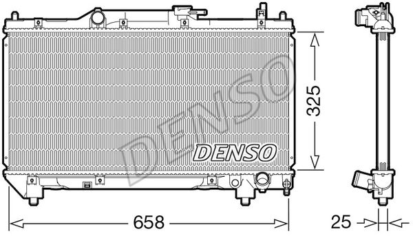 Kühler, Motorkühlung Denso DRM50115 von Denso