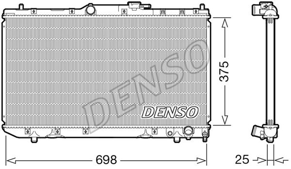 Kühler, Motorkühlung Denso DRM50116 von Denso