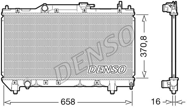 Kühler, Motorkühlung Denso DRM50117 von Denso