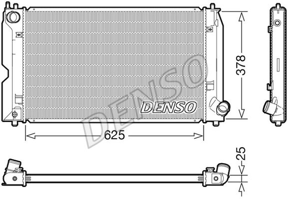 Kühler, Motorkühlung Denso DRM50127 von Denso