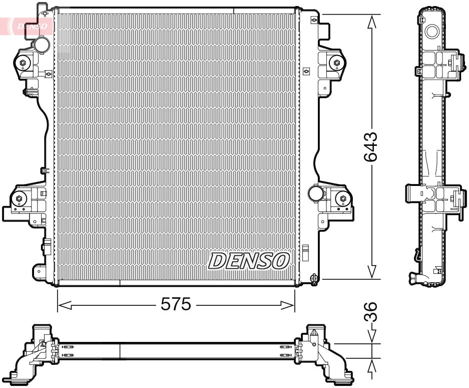 Kühler, Motorkühlung Denso DRM50140 von Denso