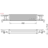 Ladeluftkühler DENSO DIT01007 von Denso