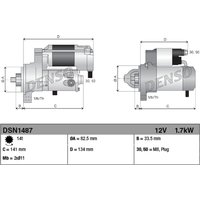 Starter DENSO DSN1487 von Denso