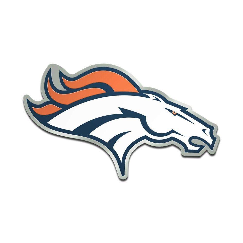 Denver WinCraft NFL Broncos Acryl Metallic 3D Auto Emblem Aufkleber in 8 x 8 cm von Wincraft