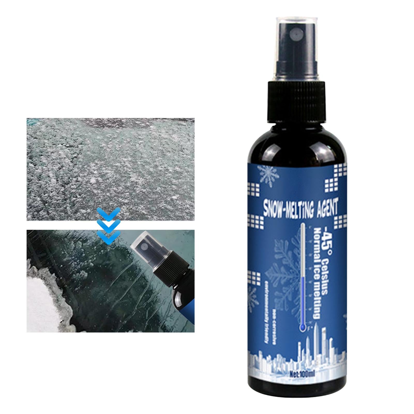 Deojtga entfernungsspray, Spray für die Frontscheibe - Schneeräumlösung für Kraftfahrzeuge - Winterbedarf, und Schneeentfernungsspray für Autoschlüssellöcher, Windschutzscheiben, Rückspiegel, von Deojtga